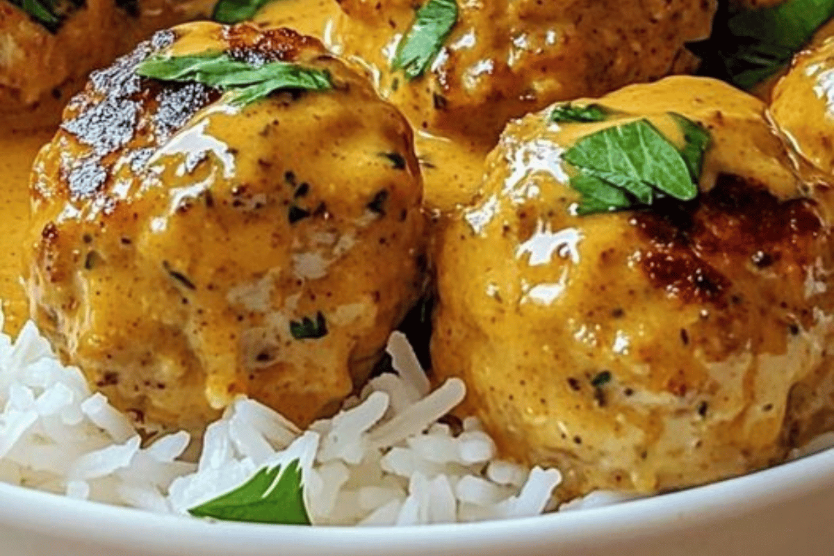 Coconut Curry Chicken Meatballs