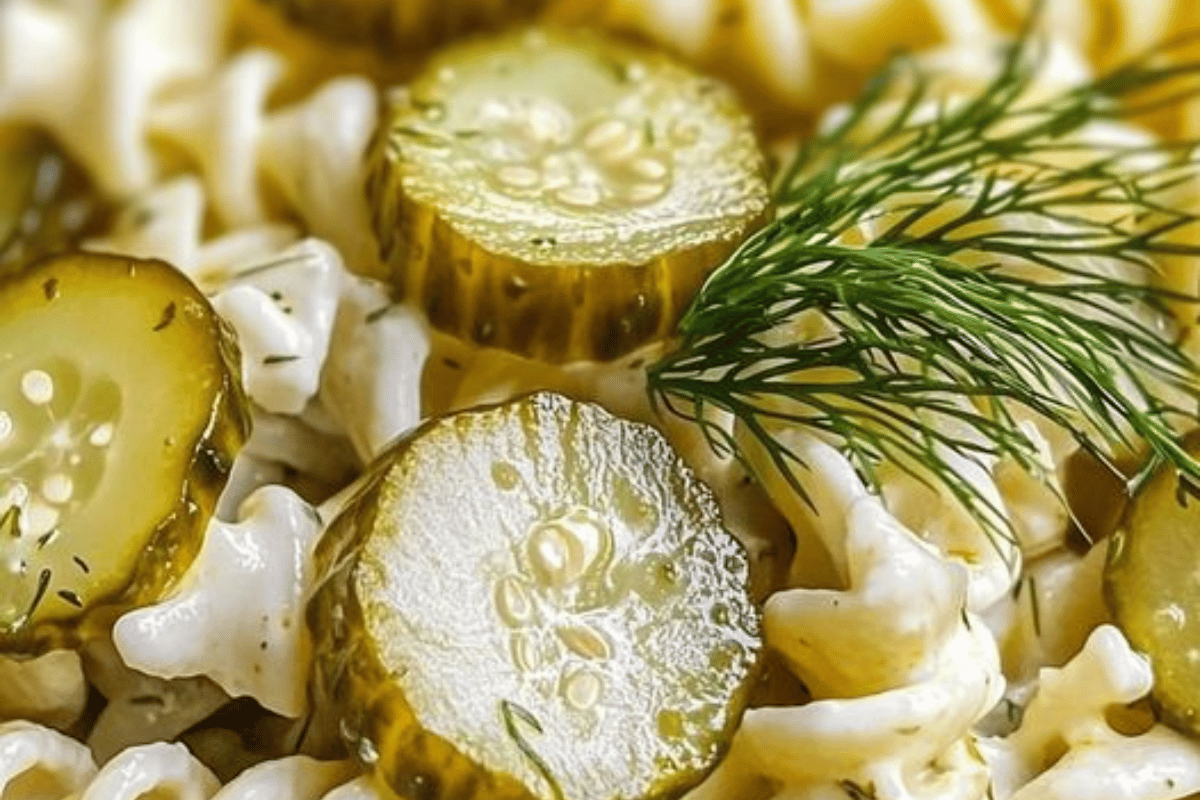 Dill Pickle Pasta Salad