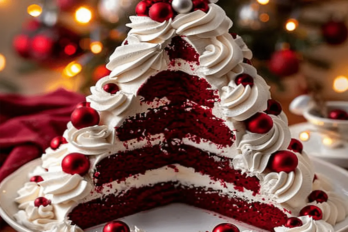 Red Velvet Tree Cake