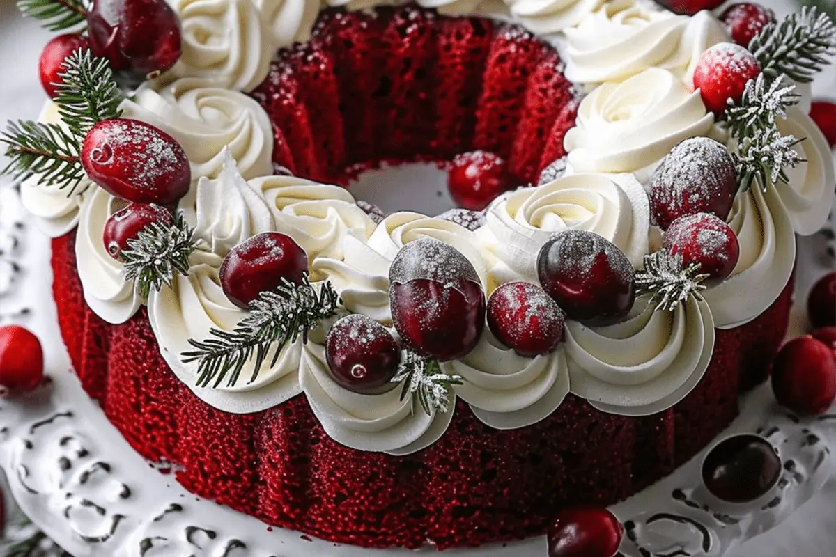 Red Velvet Wreath Cake