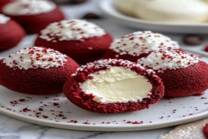 Christmas Red Velvet Cheesecake Bites Introduction Christmas is a season of joy, indulgence, and culinary creativity. Nothing embodies the holiday spirit better than these festive and irresistible Christmas Red Velvet Cheesecake Bites. With their striking red velvet base, creamy cheesecake filling, and a touch of festive decoration, these bite-sized treats are perfect for holiday gatherings, potlucks, or as gifts for loved ones. Easy to make and even easier to eat, they capture the magic of Christmas in every bite! Ingredients For the Red Velvet Base: 1 ½ cups all-purpose flour ¼ cup cocoa powder 1 tsp baking powder ½ tsp baking soda ½ tsp salt ½ cup unsalted butter, softened 1 cup granulated sugar 2 large eggs 2 tsp vanilla extract 1 tbsp red food coloring (gel or liquid) ½ cup buttermilk 1 tsp white vinegar For the Cheesecake Filling: 1 package (8 oz) cream cheese, softened ½ cup powdered sugar 1 tsp vanilla extract For the Topping: Crushed candy canes (optional) Holiday sprinkles White chocolate drizzle Preparation Step 1: Prepare the Red Velvet Batter Preheat your oven to 350°F (175°C). Line a 9x9-inch baking pan with parchment paper, leaving some overhang for easy removal. In a medium bowl, sift together flour, cocoa powder, baking powder, baking soda, and salt. Set aside. In a large mixing bowl, cream together the softened butter and granulated sugar until light and fluffy, about 2-3 minutes. Add the eggs one at a time, beating well after each addition. Mix in the vanilla extract and red food coloring until fully incorporated. Gradually add the dry ingredients to the wet ingredients in three additions, alternating with the buttermilk. Stir in the white vinegar. Mix until just combined. Step 2: Bake the Red Velvet Base Pour the red velvet batter into the prepared pan and spread it evenly using a spatula. Bake for 15-18 minutes, or until a toothpick inserted into the center comes out clean. Allow the base to cool completely before proceeding. Step 3: Make the Cheesecake Filling In a medium bowl, beat the cream cheese, powdered sugar, and vanilla extract until smooth and creamy. Refrigerate the mixture for 15-20 minutes to slightly firm it up, making it easier to handle. Step 4: Assemble the Cheesecake Bites Once the red velvet base is cooled, use a small round cutter (about 1.5 inches in diameter) to cut out bite-sized circles. Place a dollop of the cheesecake filling on top of each red velvet circle, spreading it evenly. Step 5: Decorate the Cheesecake Bites Melt white chocolate and drizzle it over the cheesecake-topped bites for a touch of elegance. Garnish with crushed candy canes or holiday-themed sprinkles for a festive touch. Variation Chocolate Twist: Substitute the red velvet base with a chocolate cake base for a deeper cocoa flavor. Minty Delight: Add ¼ tsp peppermint extract to the cheesecake filling for a minty holiday twist. Gluten-Free Option: Use a gluten-free flour blend in place of all-purpose flour for a gluten-free version. Vegan Version: Replace cream cheese with a dairy-free alternative and use flax eggs instead of regular eggs. Cooking Notes Be sure to let the red velvet base cool completely before adding the cheesecake filling; otherwise, the filling may melt. Using gel food coloring will give a more vibrant red hue compared to liquid food coloring. Store the bites in an airtight container in the refrigerator for up to 5 days. Serving Suggestions Arrange these bites on a holiday platter with sprigs of fresh mint or rosemary for a decorative touch. Serve alongside a mug of hot cocoa or a glass of chilled eggnog for a cozy Christmas treat. Wrap them individually in festive wrappers to gift as edible presents. Tips Chill the cheesecake filling before use to make it firmer and easier to pipe or spread. Use a sharp-edged cookie cutter to ensure clean cuts when shaping the red velvet base. For an extra festive flair, mix green food coloring into some of the white chocolate drizzle. To avoid sticking, dip the cookie cutter in powdered sugar before each cut. Double the recipe if making these for a large crowd; they disappear quickly! Prep Time: 20 minutes Cooking Time: 18 minutes Total Time: 38 minutes Nutritional Information (per bite, approximate) Calories: 120 Protein: 2g Sodium: 90mg Carbohydrates: 18g Fat: 5g FAQs Q: Can I make these ahead of time? Yes! You can prepare the red velvet base and cheesecake filling a day in advance. Assemble and decorate the bites on the day you plan to serve them. Q: Can I freeze these bites? Absolutely! Place the fully assembled bites in an airtight container with parchment paper between layers. Freeze for up to 1 month. Thaw in the refrigerator before serving. Q: Can I use a different shape cutter? Certainly! Try star or heart-shaped cutters to add a creative touch to your bites. Q: What can I use if I don’t have buttermilk? You can make a quick substitute by mixing ½ cup milk with 1 tsp vinegar or lemon juice. Let it sit for 5 minutes before using. Conclusion Christmas Red Velvet Cheesecake Bites are the perfect blend of festive flavors and eye-catching presentation. With their velvety texture and creamy filling, these treats are guaranteed to become a holiday favorite. Whether you're entertaining guests or looking for a fun baking project, these bites deliver the joy of Christmas in every mouthful. Whip up a batch, and let the holiday cheer begin!