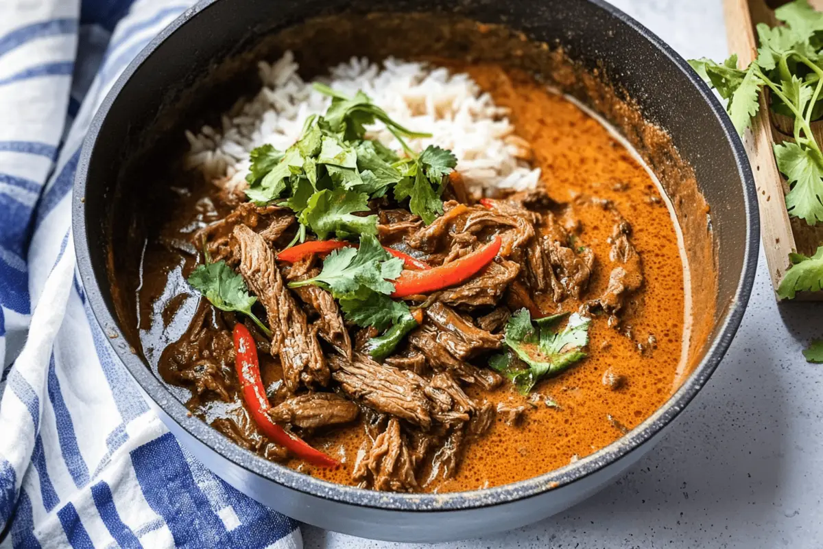 Coconut Red Curry Drip Beef