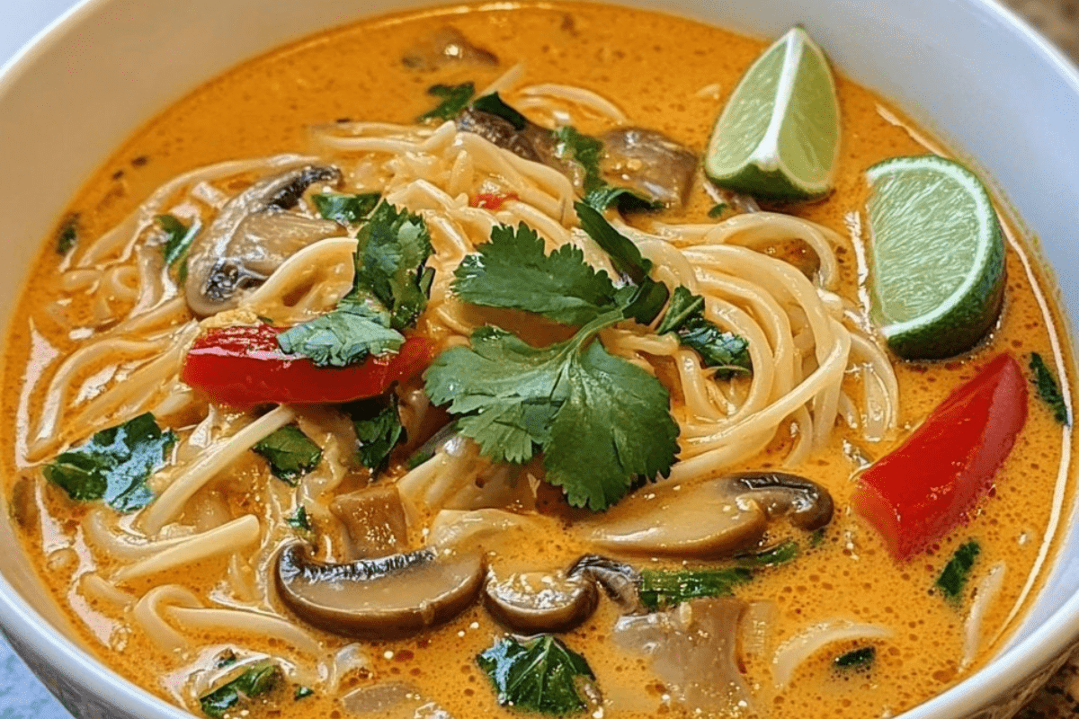 Thai Coconut Curry Noodle Soup