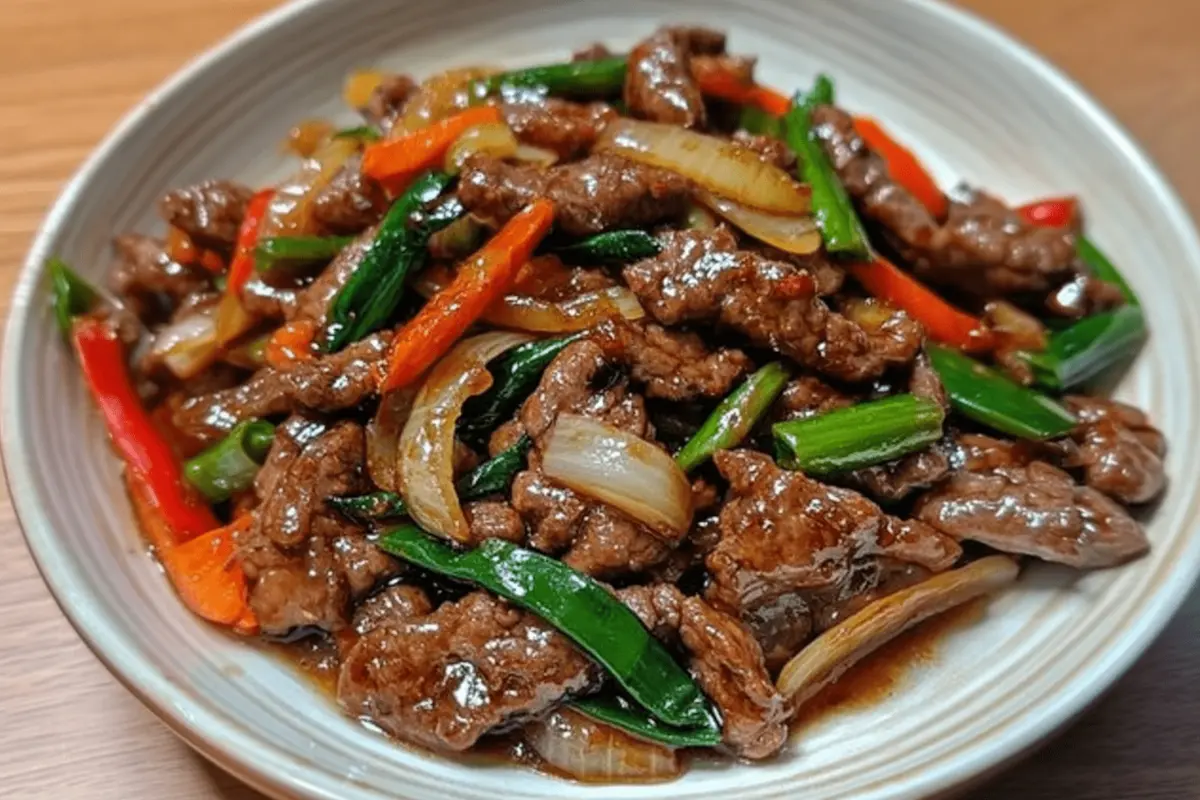 Chinese Beef and Onion Stir-Fry