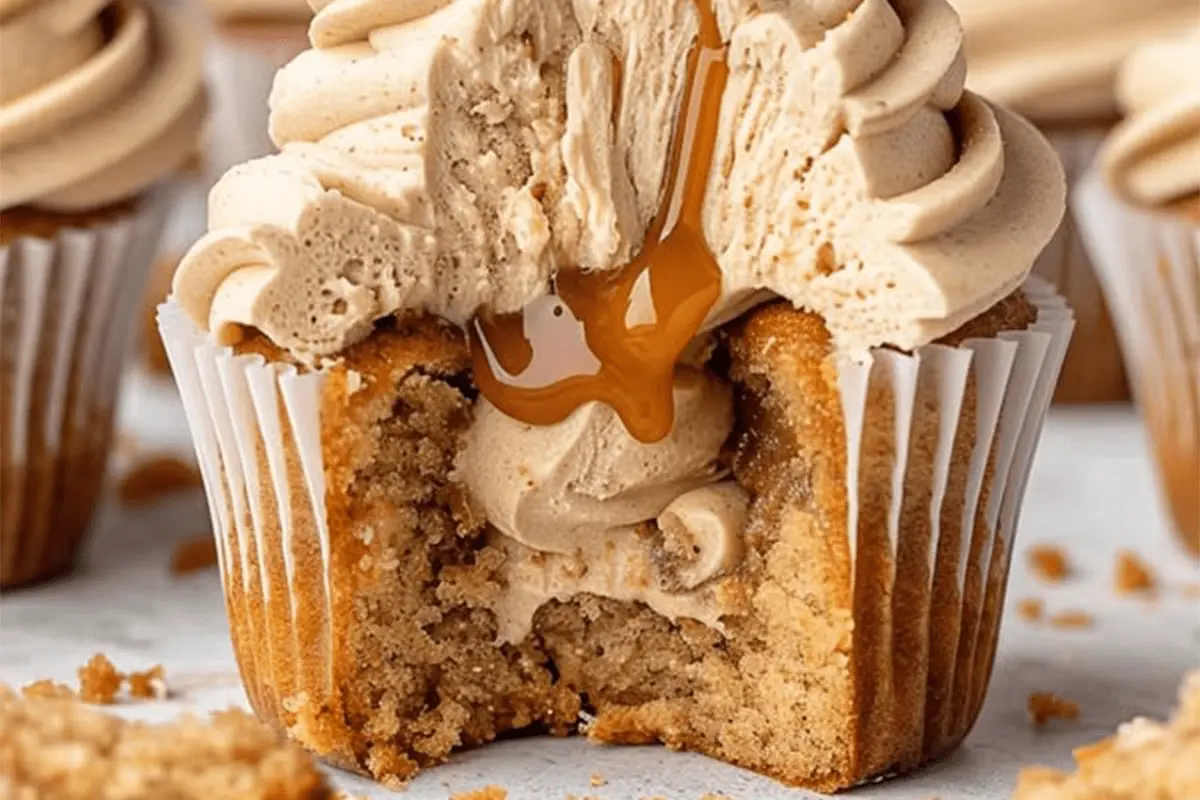 Biscoff Cupcakes with Biscoff Buttercream