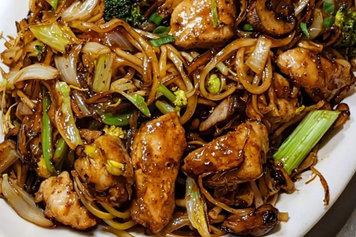 Garlic Chicken Lo Mein Recipe