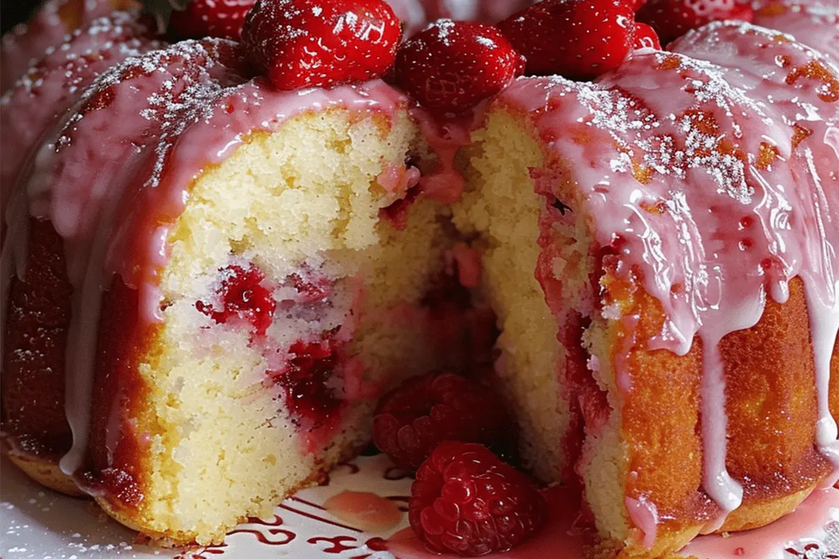 Strawberry Cheesecake Pound Cake