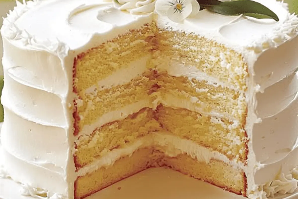 Buttermilk Cake with Buttercream Frosting
