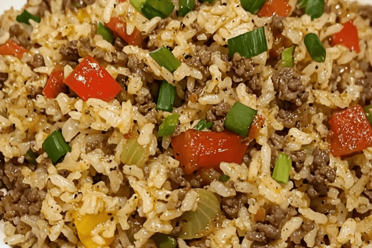 Dirty Rice with Ground Beef