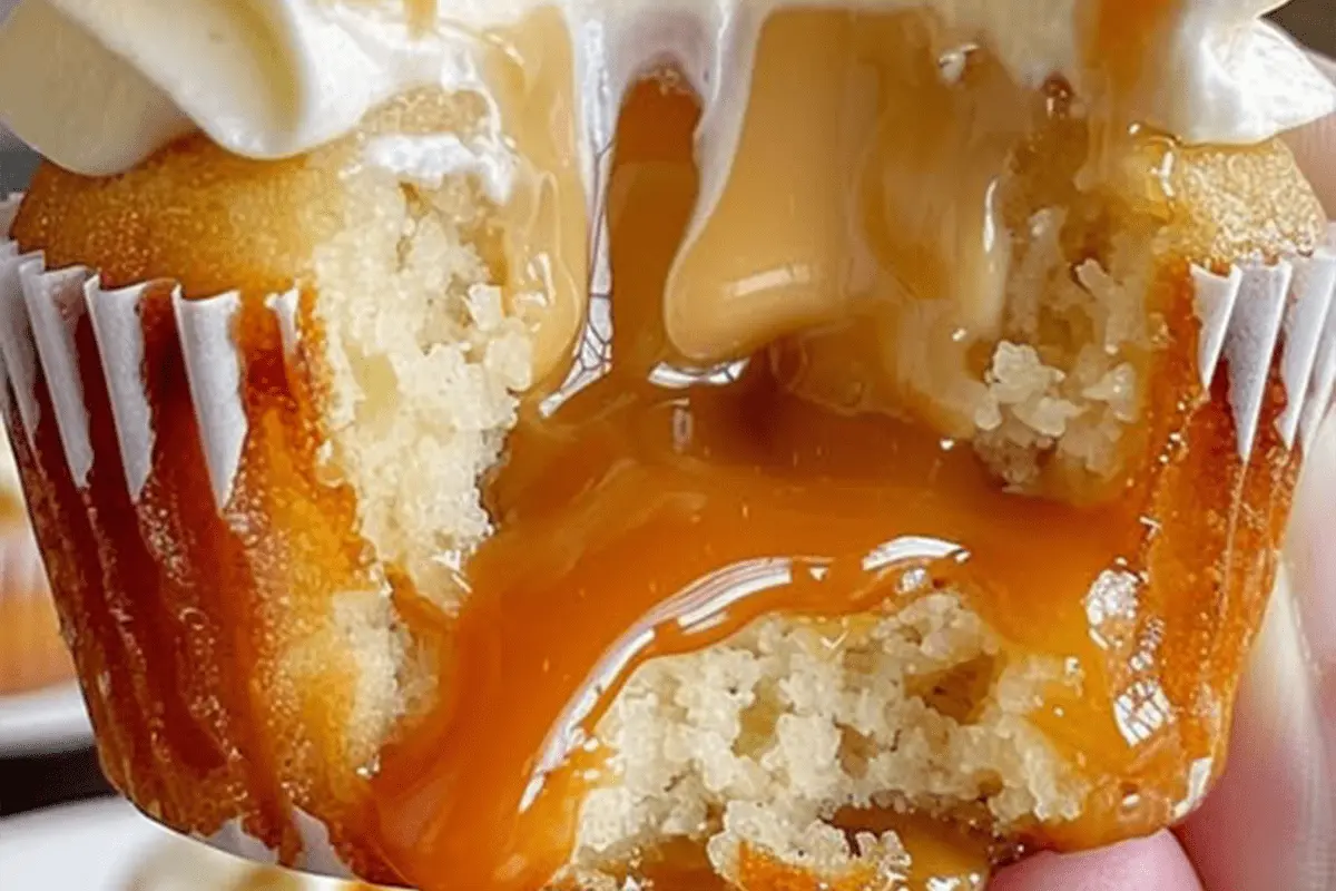 Salted Caramel Cream Cheese Cupcakes