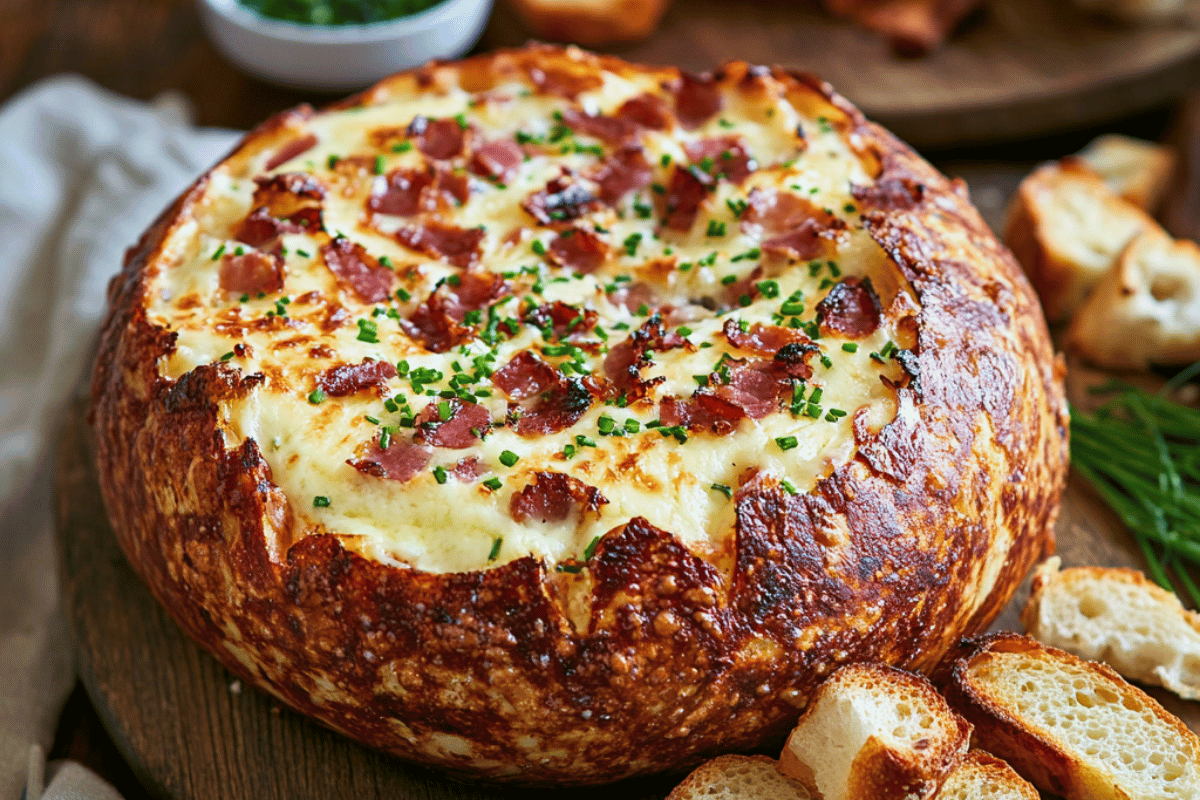 Make the ultimate Cob Dip with a creamy, cheesy filling inside a crispy cob loaf. Easy, delicious, and perfect for entertaining or parties!