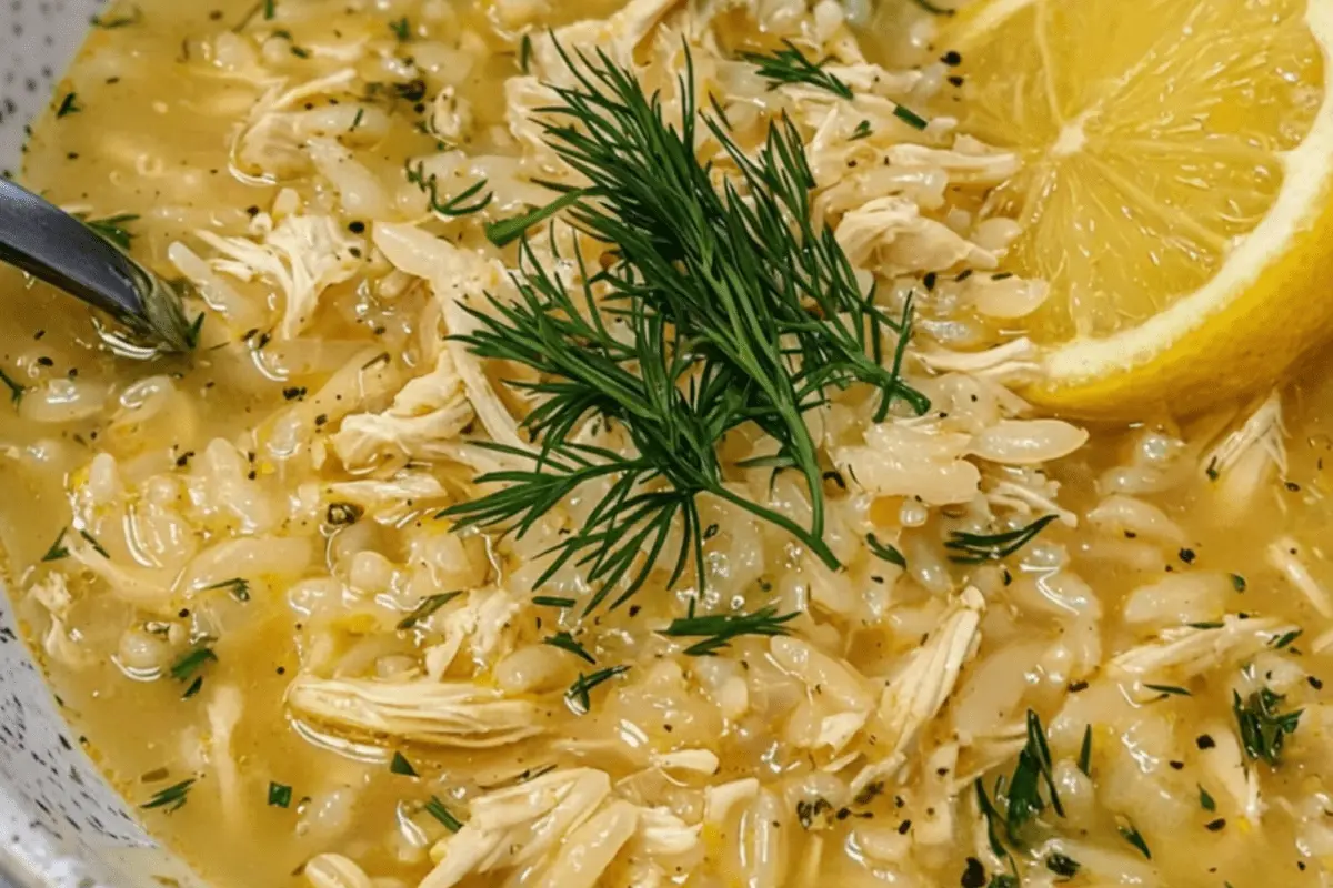 MEDITERRANEAN LEMON CHICKEN SOUP