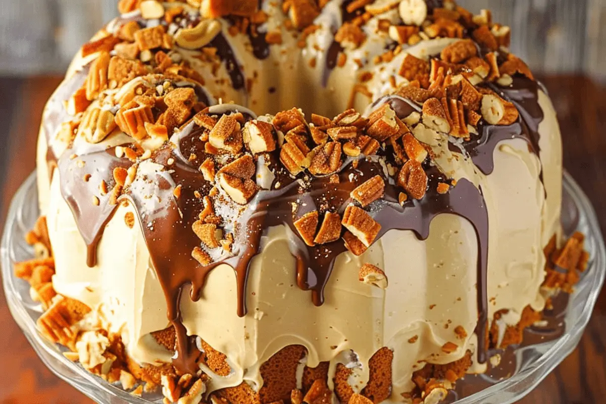 Easy Butterfinger Bundt Cake