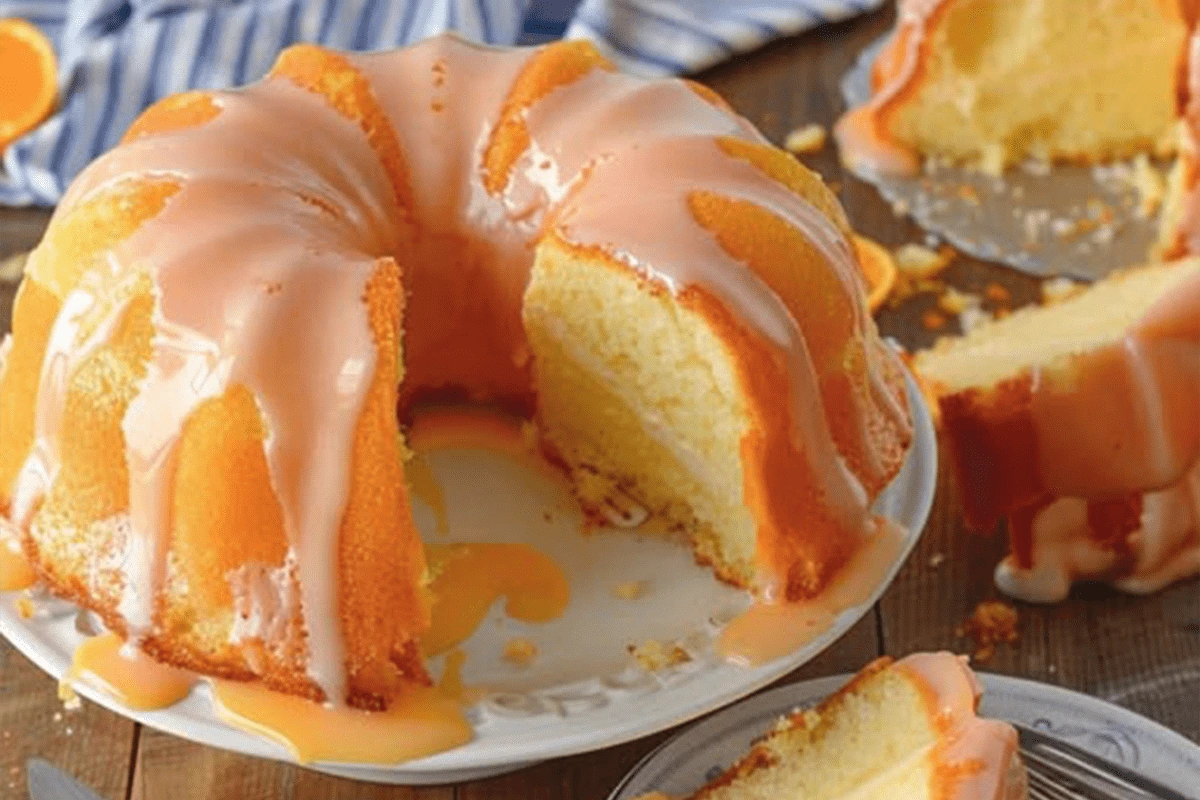 Orange Velvet Pound Cake