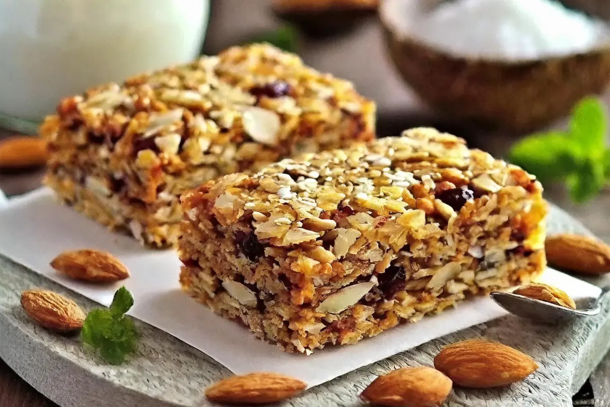 coconut almond granola bars 