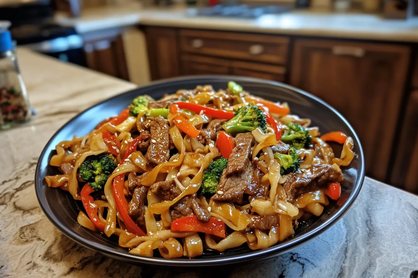 Sticky Beef Noodles